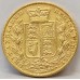 AUSTRALIA 1880 . ONE 1 SOVEREIGN . MELBOURNE . GOLD
